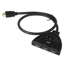 Lovoski HDMI Switch Switcher Selector Splitter 3Port Hub Box 1080P For HDTV