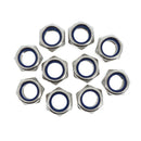 Lock Nut 50Pcs M20 Stainless Steel Hex With Nylon Insert By Bolt Dropper High