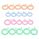 20pcs Colorful Crochet Locking Stitch Marker Knitting Ring Maker Holder Set