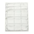 10 Pieces Stamp Pocket Pages Plastic Coin Holders Stamp Currency Protector Coin