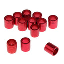12 Pieces Metal Explosion-proof Ring for OD 7.6mm Arrow Shaft Archery Red