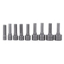 9pcs 5mm-13mm Hex Socket Sleeve Nozzles Nut Driver Set Drill Bit Adapter