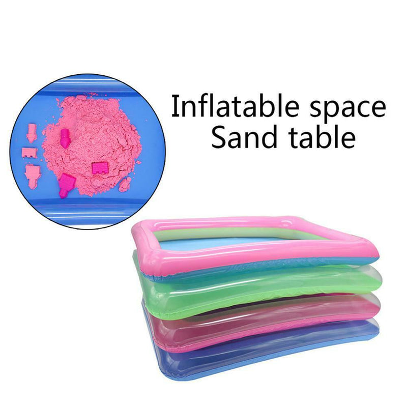 Kids Indoor Inflatable Sandbox Large Castle Sand Box Tray Form Table Toys