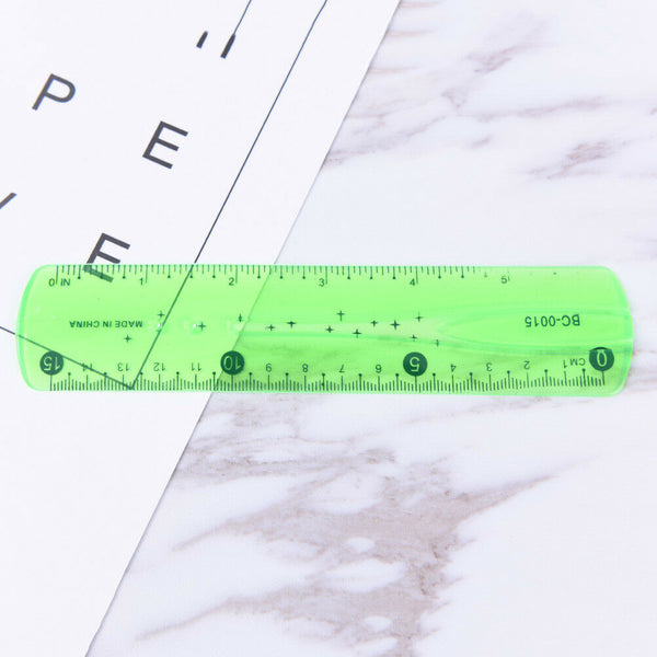Soft Ruler Flexible Ruler Tape Measure 15cm Straight Ruler Office School SupplSE