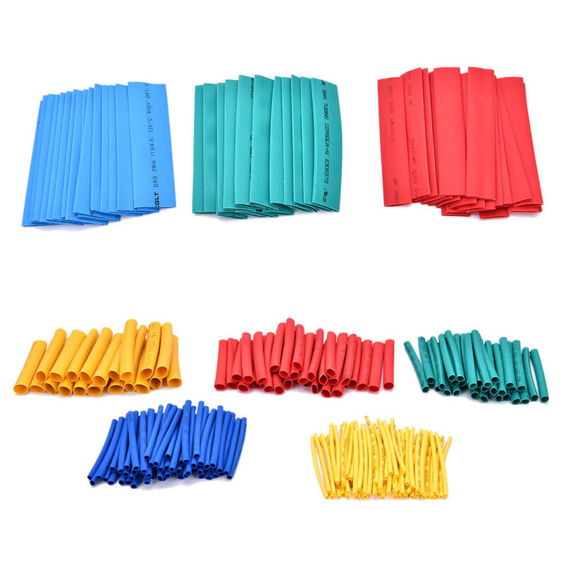 260XAssortment 2:1 Heat Shrink Tubing Tube Sleeving Wrap Wire Kit Set 8Size Y Hn