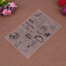 Lunch Metal Cutting Die Frame+Silicone Stamp Embossing Craft Scrapbooking