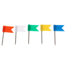 100 Pieces Mixed Color Flag Push Pins Nail Thumb Tack Map Drawing Pin Station Cy