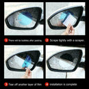2X Car Rearview Mirror Glass Film Waterproof Anti-Fog Window Membrane J1O3 R4F9