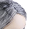 Old Lady Grandma Granny Grey Wig Bun Hair Grand Mother Fancy Dress Costume FT