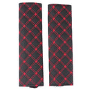 2pcs Car Seat Belt Cover Shoulder Pads Covers Cushion Set(Red Black)