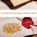 100pcs Retro Fire Painting Pill Octagon Sealing Wax Grain Stamping Envelope