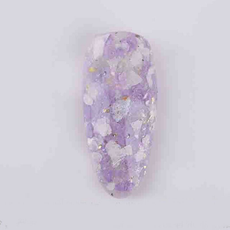 Nail Art Glitter Marble Dust For UV GEL Acrylic Powder Sequin Decor Ti JMS