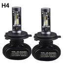 2pcs S1 H4 Car LED Headlight Bulbs 50W 6000K Headlamp Fog Front LightBX JCA_