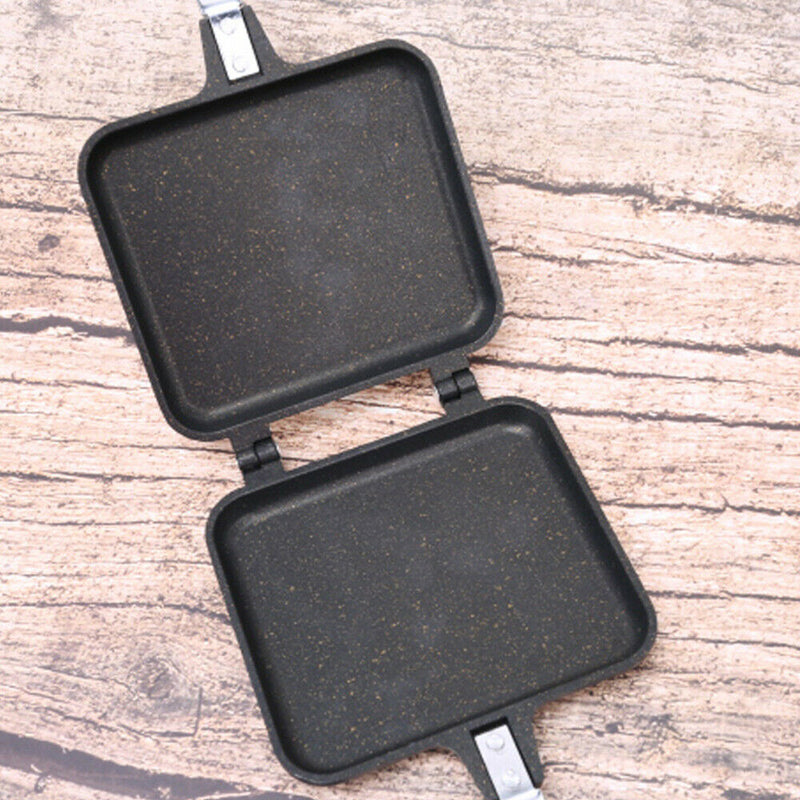 1Pcs Non-Stick Double-Sided Folding Frying Pan Sandwich Maker Mould Newest Use