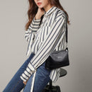 Solid Color Shoulder Messenger Handbags Women Leather Small Crossbody Bags