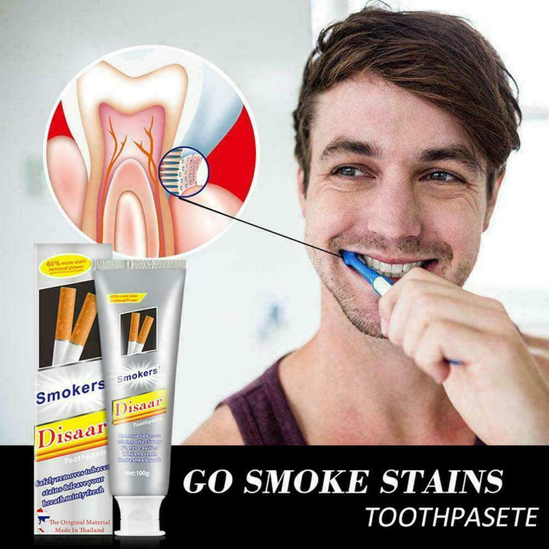 Smoke Stains Toothpaste Odor Removal Oral Problem After Cigateres 100g New S4C7
