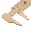 Mini Brass Sliding Gauge Vernier Caliper 80mm 3.25inch Pocket Double Scale Ruler