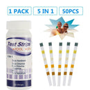 5-in-1 Water Quality Test Strip For Checking Aquarium Fish Tank Swimming Pool