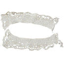 beige cotton flower cut-out lace collar charming sewing applique style 01 K2A6
