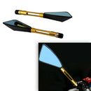 2x Universal CNC Rearview Side Mirrors MotorcycleRearview Side Mirror 8m DUP