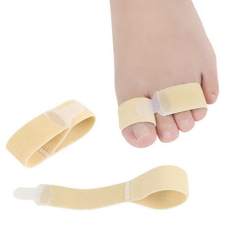 1*Toe splints straightener bandage cushioned corrector hammer toe separatorB Bj
