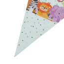 10pcs flags/lot Safari Animals Banner Garland For Kids Birthday Party DecME