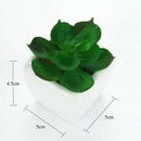 Set of 4 Modern Potted Artificial Succulent Plants-Small sword grass