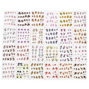 55Pcs Cherry Nail Water Decals Flower Butterfly Nail Art Transfer Stickers Decor