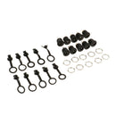 10Pieces DC 5.5x2.5mm Power Supply Jack Socket With Dustproof And Screw Nuts