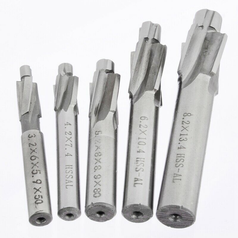 5Pcs HSS Counterbore End Mill M3-M8 Pilot Slotting Tool Milling Cutter Coun M4Z2