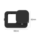 Silicone Camera Protective Case Lens Cap Set for GoPro Hero 9 Hero9 (Black)