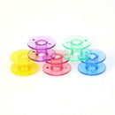 30pcs Empty Bobbins Sewing Spools Plastic Storage Box Home Needlework Tool