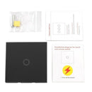 Light switch with wall switch touch-screen glass remote control 1-way singl