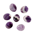 7pcs Amethyst Reiki Energy Chakra Gemestone Palm Stones  Crystals