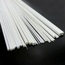 48 x Styrene ABS Round and Square Rod Pipes Tubes ABS00