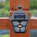 Retro Hex LED Solar Wall Lamp Falme Pane IP65 for Outdoor Fence Stair Light