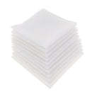 10 Pack Men Women 100% Cotton White Handkerchiefs Comfy Hanky Party Hankies