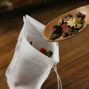 50pcs Empty String Teabags Loose Teabag Filter Paper Herb Drawstring 9x10cm
