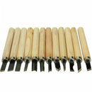 1 set of 12 Wood carving Hand Chisel Tool For Woodworking Gouges Kit