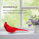 10pcs Simulated Red Parrot Artificial Bird with Clip for Wedding Home Decor