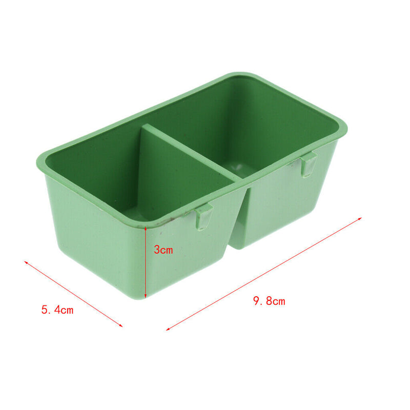 Set of 30 2in1 Bird Parrot Food Water Plastic Bowl Cups Pigeons Feeding Feeder