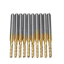 10Pcs 2mm 1/8 inch Shank Engraving Bit Carbide End Mill CNC Cutter Tool