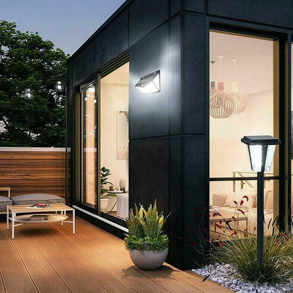Solar Motion Sensor Light Wall Light Garden Lamp Human Induction Outdoor New
