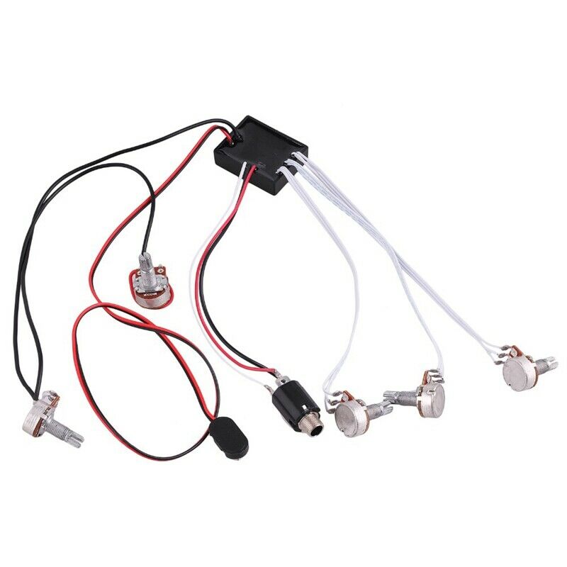 3-Stage Electric Guitar Bass Active Pickup Electric Guitar Bass Coil Active