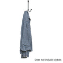 Nail Free Metal Clothes Cabinet Over The Door Kitchen Double Hanger Hanging Hook