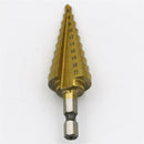 1Pcs Durable 4-22MM HSS Hex Titanium Coated Step Cone Drill Bit Power Tool M&E