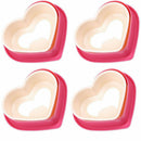 5xSandwiches Cookie Cutter Mold Bread Cutter Love Heart Shaped Baking Mold