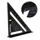 Metric Aluminum Alloy Triangle Ruler Black Triangular Rule 260x185x185mm  Dswy