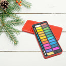 24 Colors Solid Watercolor Paint Set Kids Art Drawing Water Color Pigment A