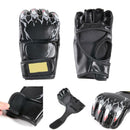 Grappling Half Finger MMA Gloves PU Training Punching Bag Boxing Sparring Gloves